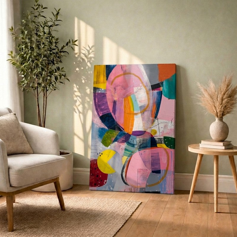 Chromaclash Vector Canvas Wall Art
