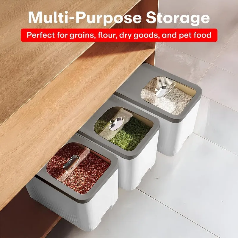Rioware PureLift Kitchen Plastic Rice Container - 5000 mL media 5