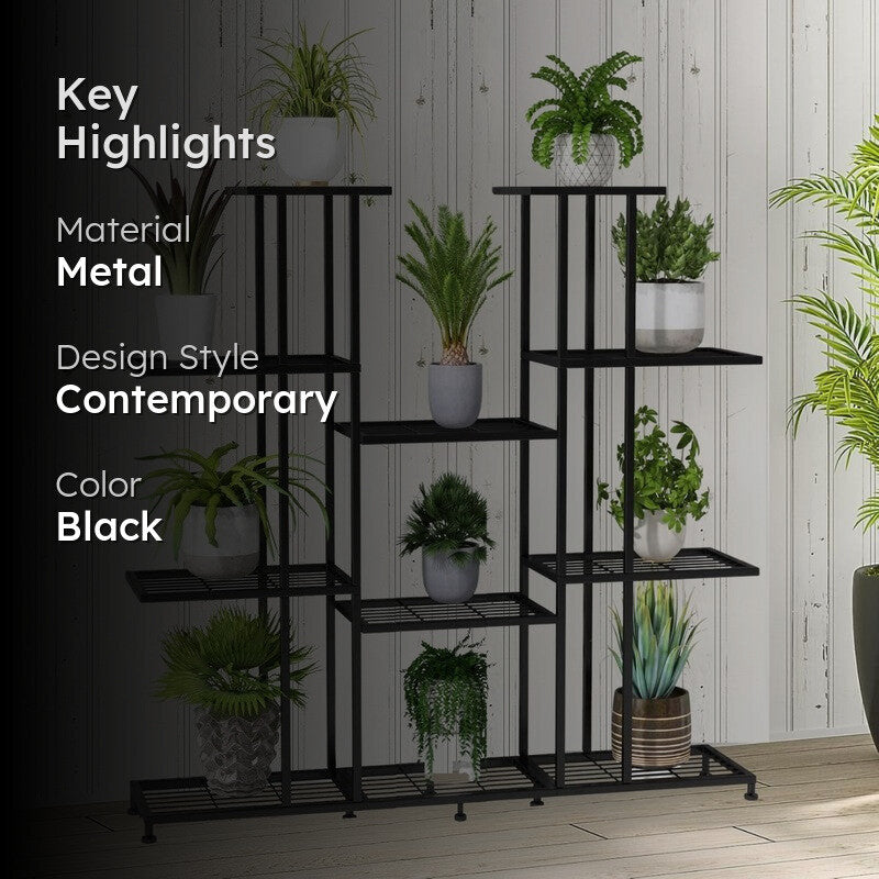 Verdant Rise Metal Planter Stand media 2