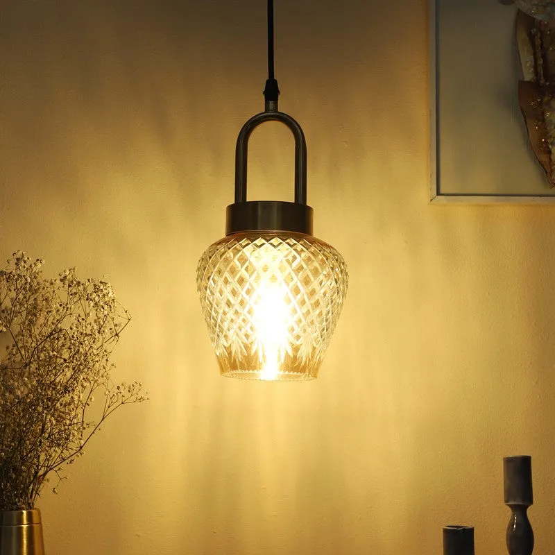 Claret Elegant Glass Pendant Lamp media 3