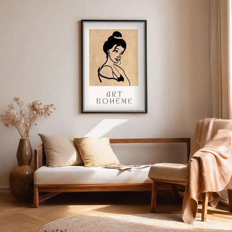 Classic Muse Canvas Wall Painting With Black Frame media 1