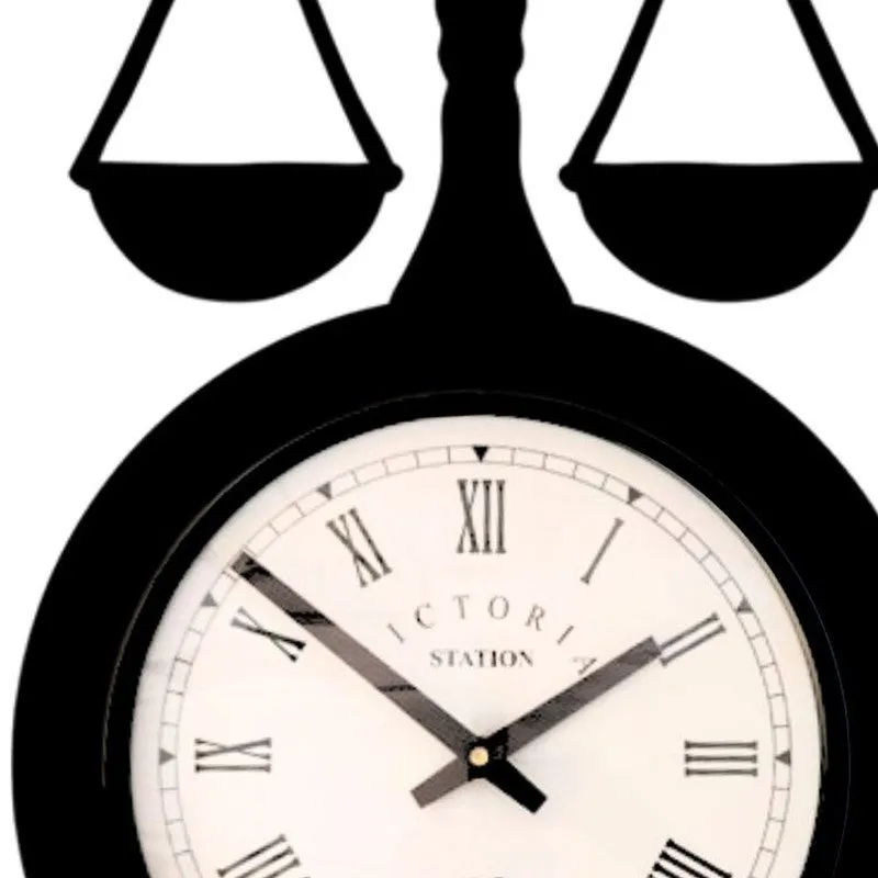 Balance Steel Analog Wall Clock - Black media 5