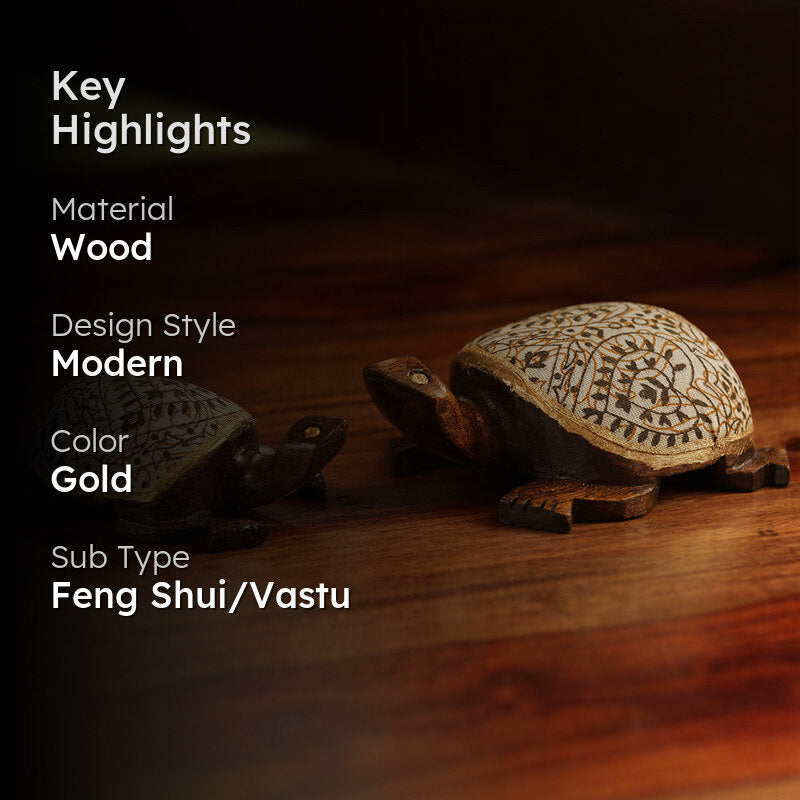 Turtle Warli Showpiece - Set Of Two media 2