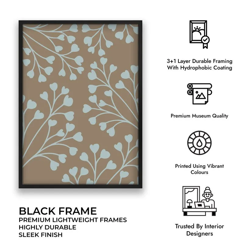 Tundra Bloom Canvas Wall Painting With Black Frame media 11
