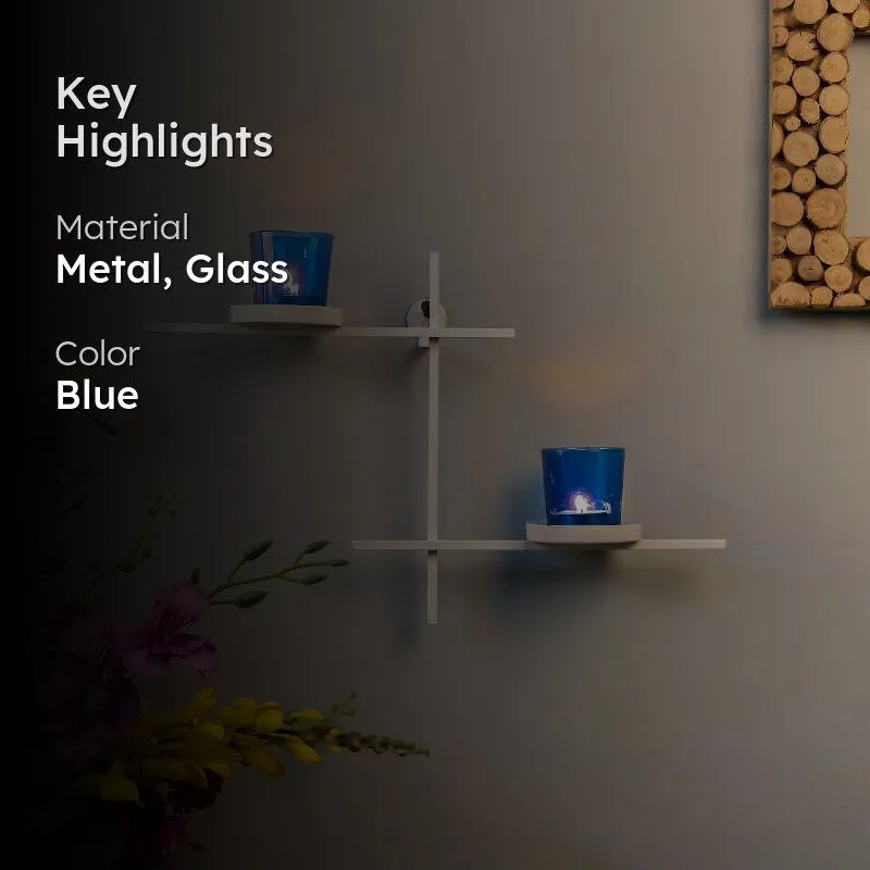 Terra Luminaire Votive Duo (Blue) - Set Of Two media 2