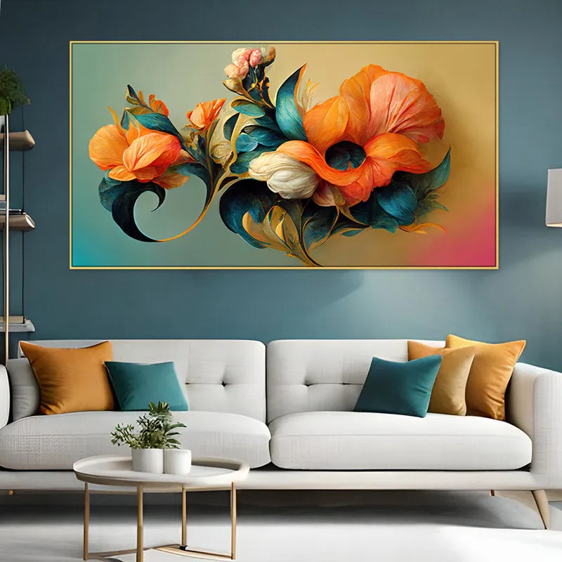 Noma Chrom Floral Wall Painting media 1