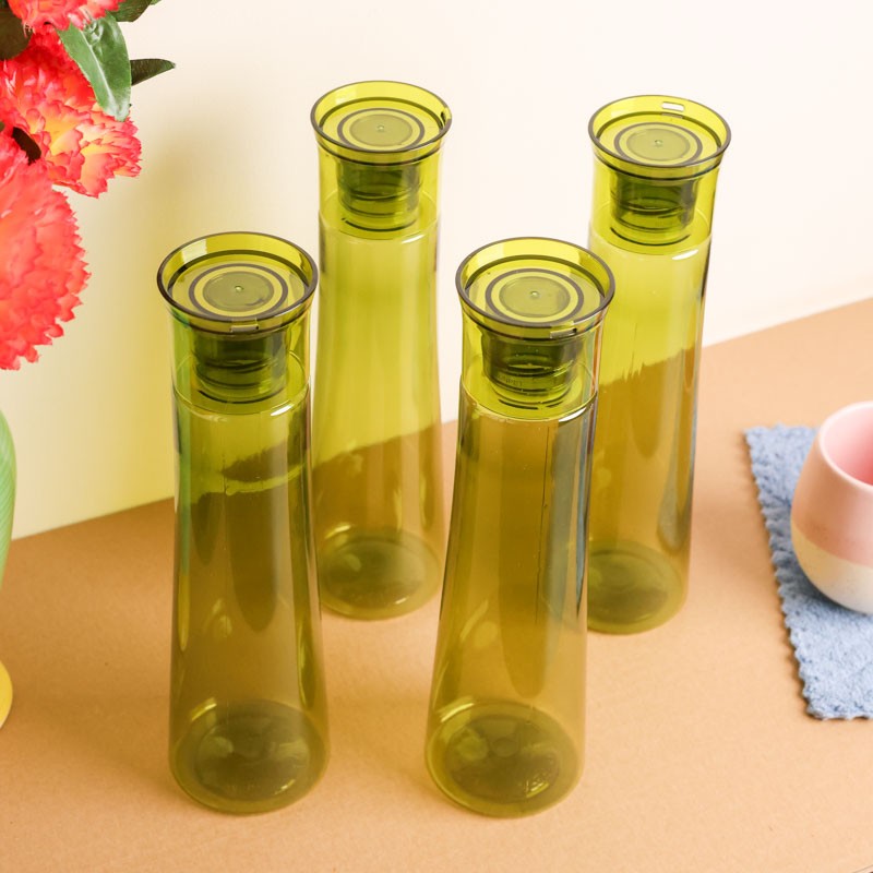 AquaMist Olive Green Clear PET Bottle (1000 mL Each) - Set Of Four media 3