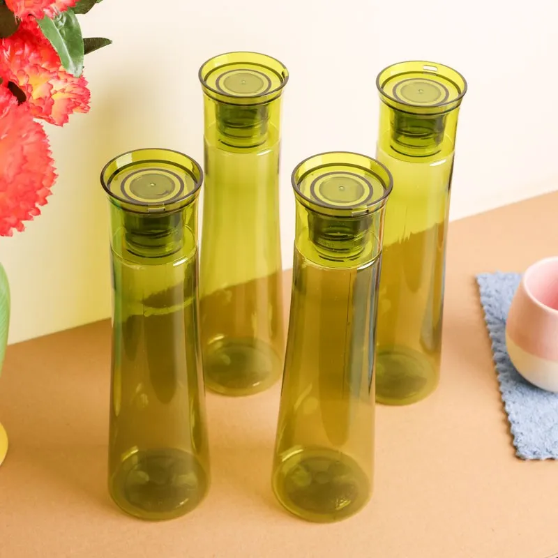 AquaMist Olive Green Clear PET Bottle (1000 mL Each) - Set Of Four - 3