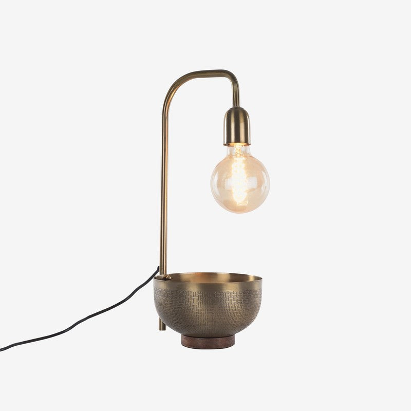 Orange Tree Esna Mild Steel Table Lamp Wit Bowl - Black media 4