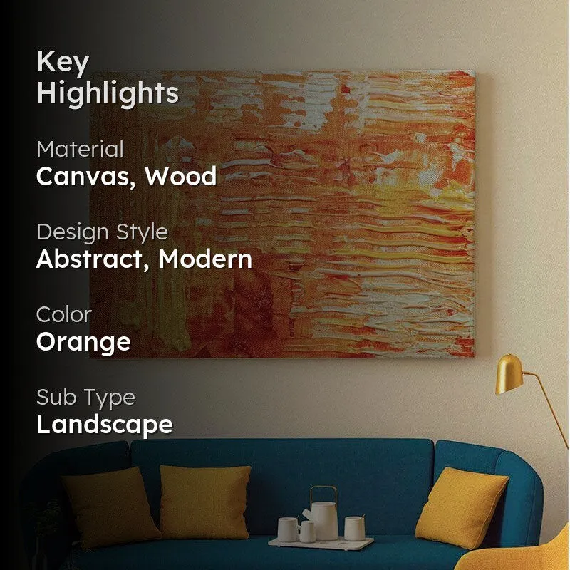 Marigold Abstract Painting - Gallery Wrap media 2