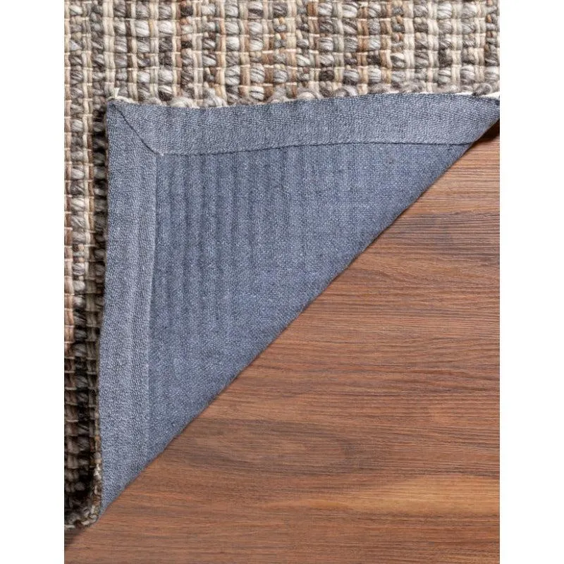 Artistry Threads Hand Woven Wool Rug - Brown media 6