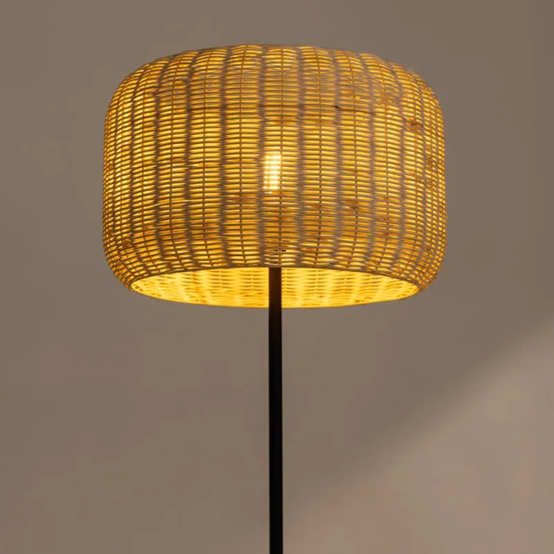 Fig Living Bird's Nest - Rattan Floor Lamp media 11