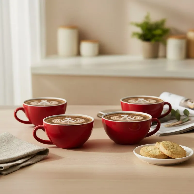 Classic Ceramic Tea Cup (240 mL Each) - Set Of Four media 1