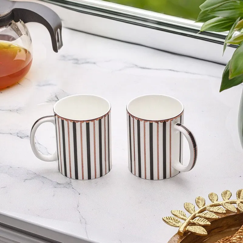 Lorien Ceramic Coffee Mug (270 mL Each) - Set Of Two media 1