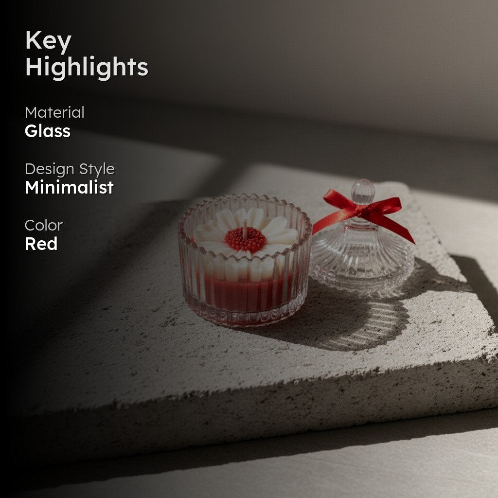 HeartGlow Scented Candle - Red media 2