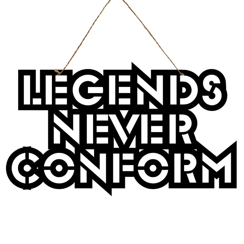 Legends Never Conform Mild Steel Wall Accent media 3