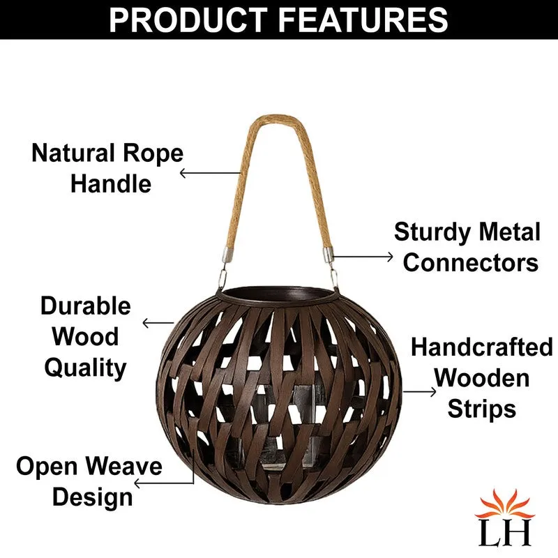 WeaveNest Bamboo Tea Light Candle Holder media 5