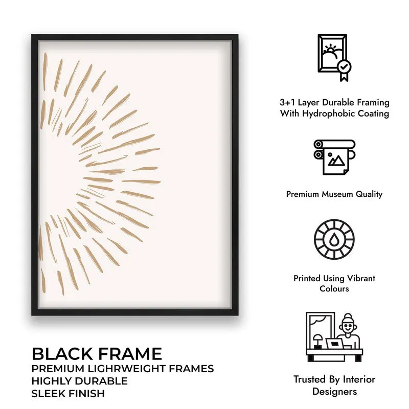 Natural Aura Canvas Wall Painting With Black Frame media 8