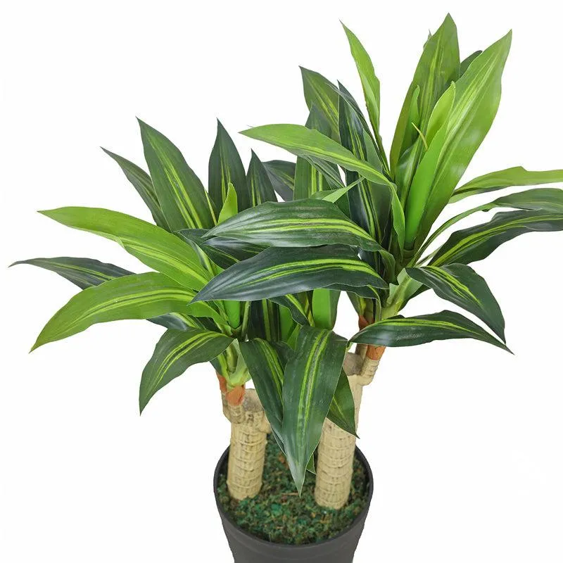 Green Symphony Artificial Plant With Black Plastic Pot media 7