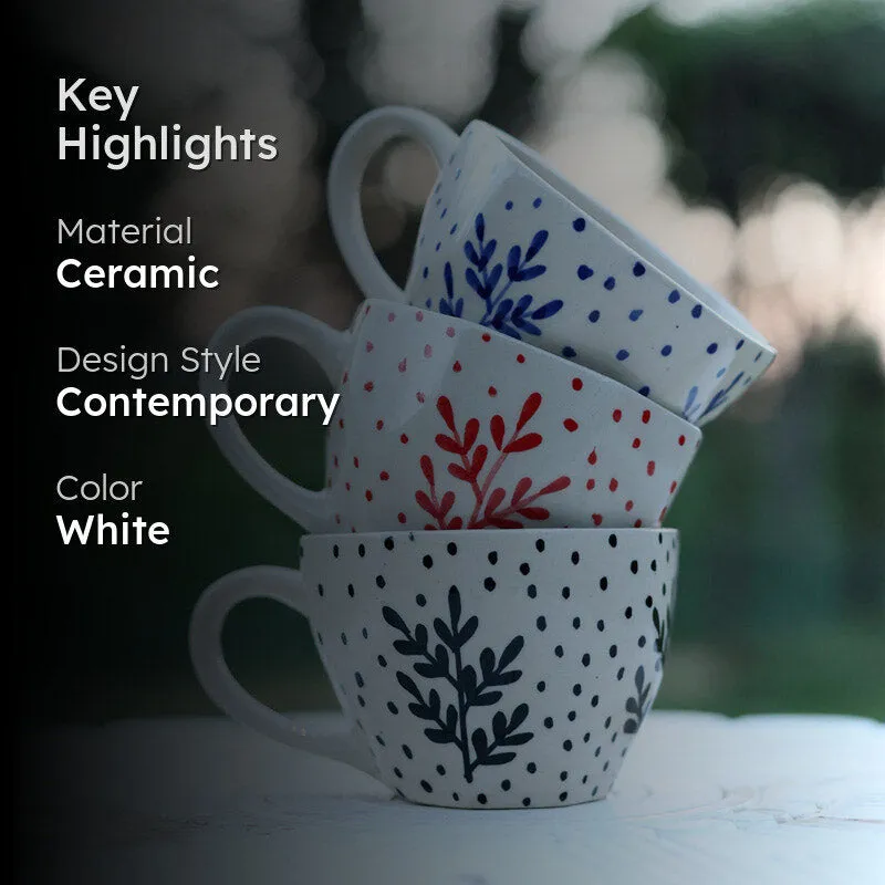 Faira Ceramic Tea Cup (200 mL Each) - Set of Three media 2