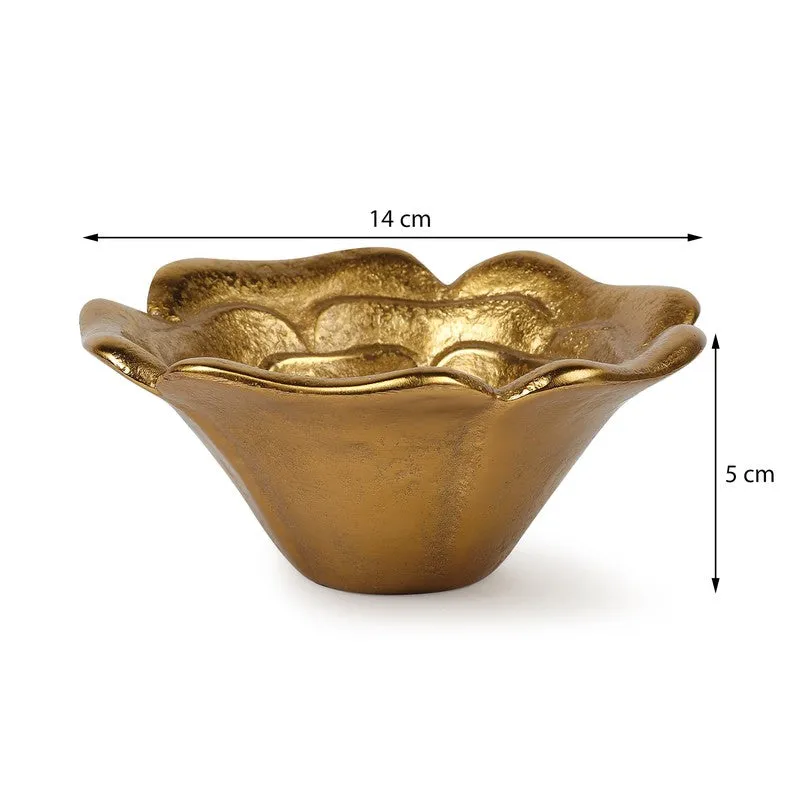 Orna Bloom Accent Bowl - Gold media 7