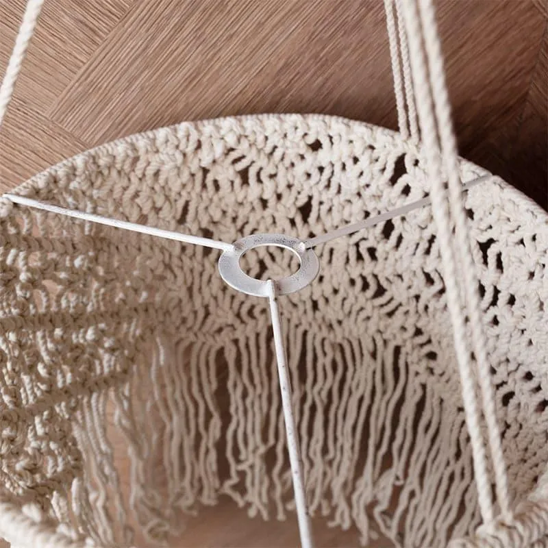 Clover Macrame Lampshade media 5