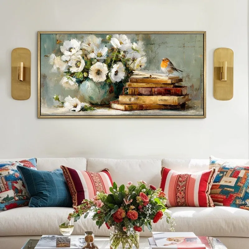Scenic Canvas Wall Painting With Frame media 1