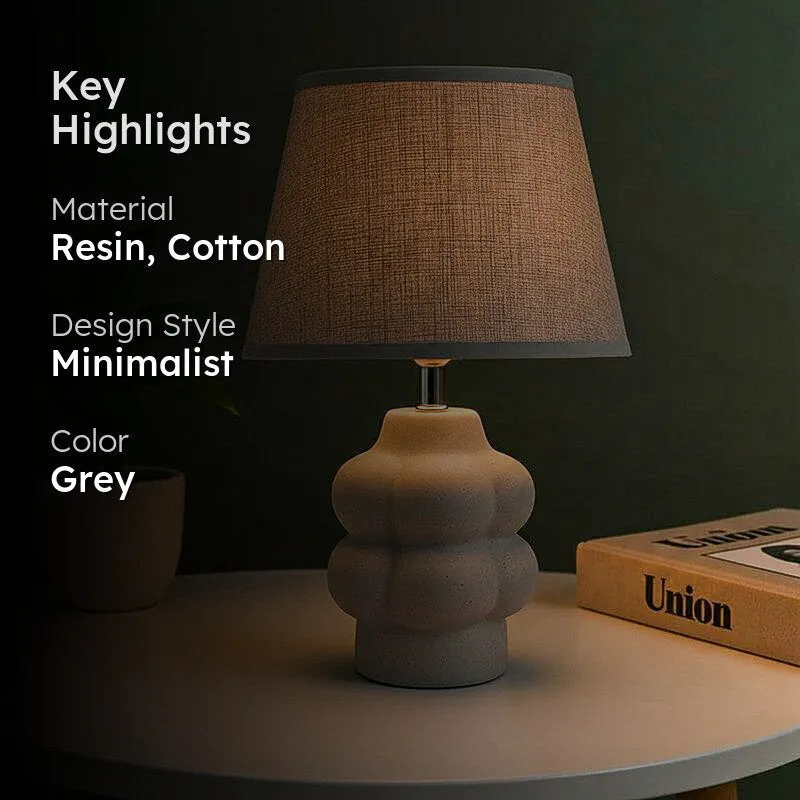 Sorellian Cotton Table Lamp - Grey media 2
