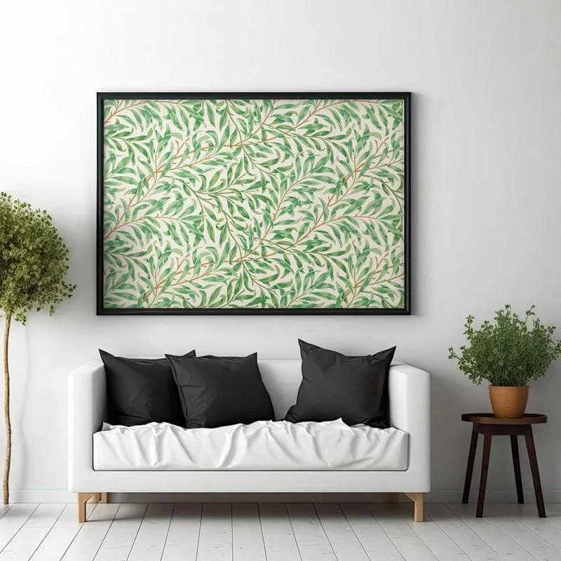 Vineyard Mural By William Morris - Black Frame media 3