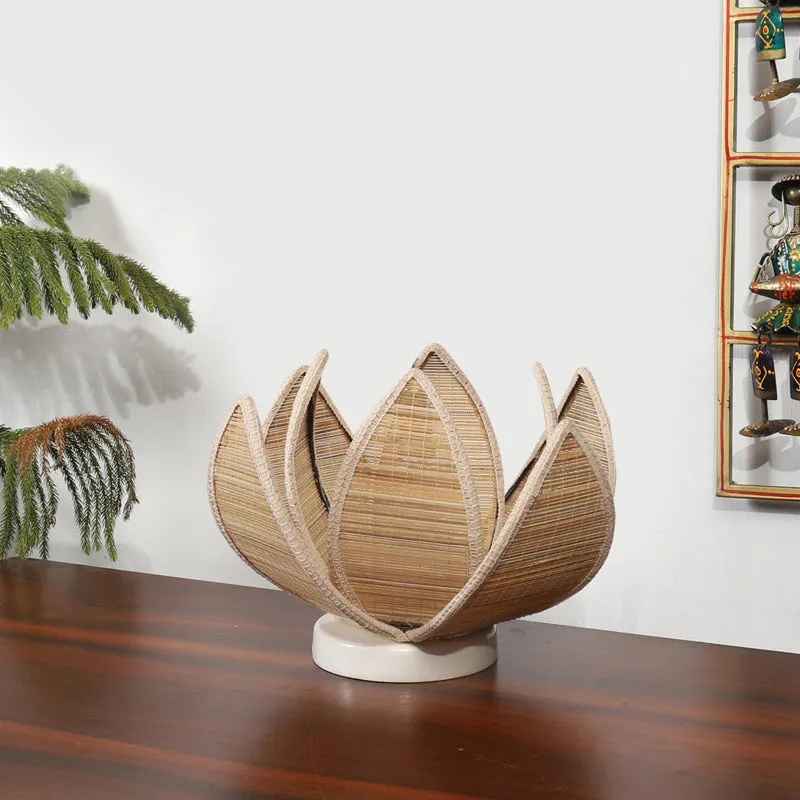 Bralia Bamboo Rose Table Lamp - Beige media 3