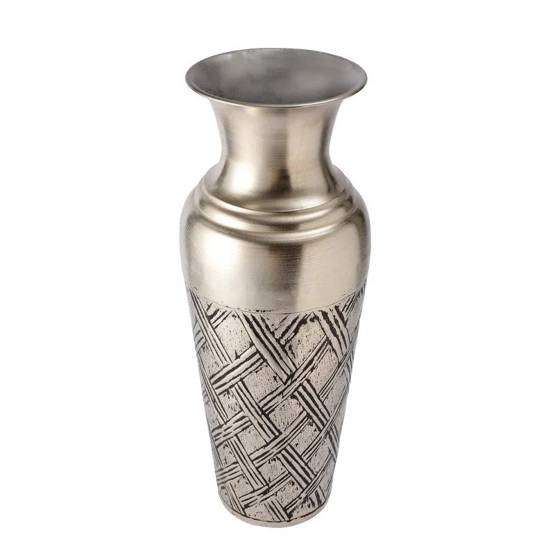 Ornique Iron Floor Vase - Silver media 4