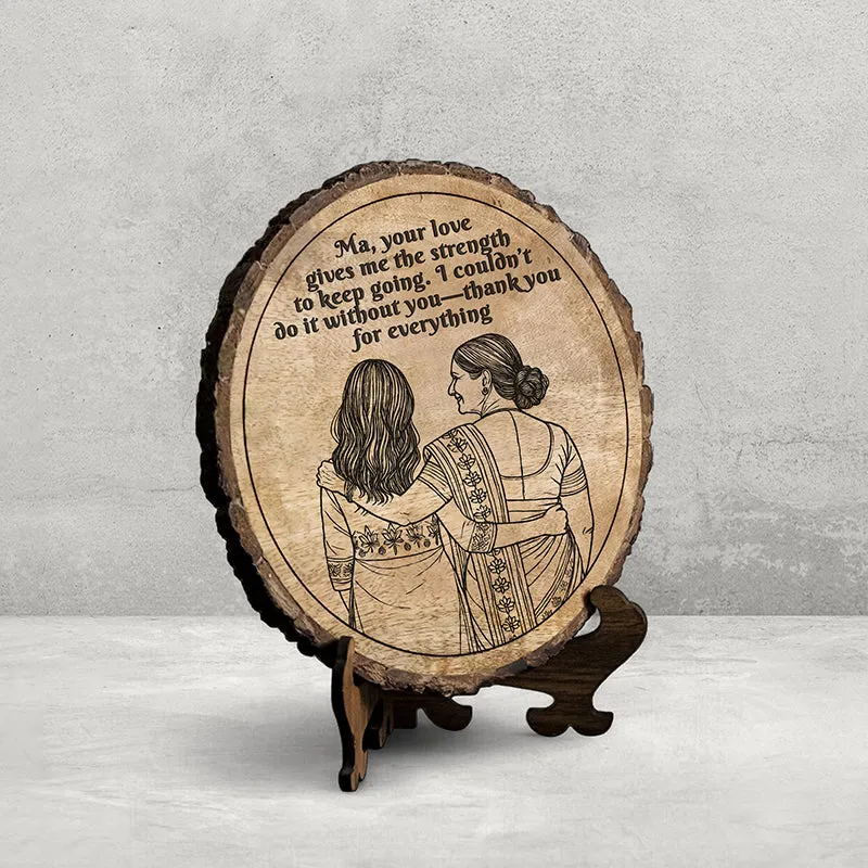 Thank You For Everything Wood Showpiece - Round media 3