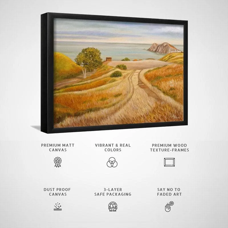 Wherever You May Be Canvas Wall Painting - Black Frame media 5