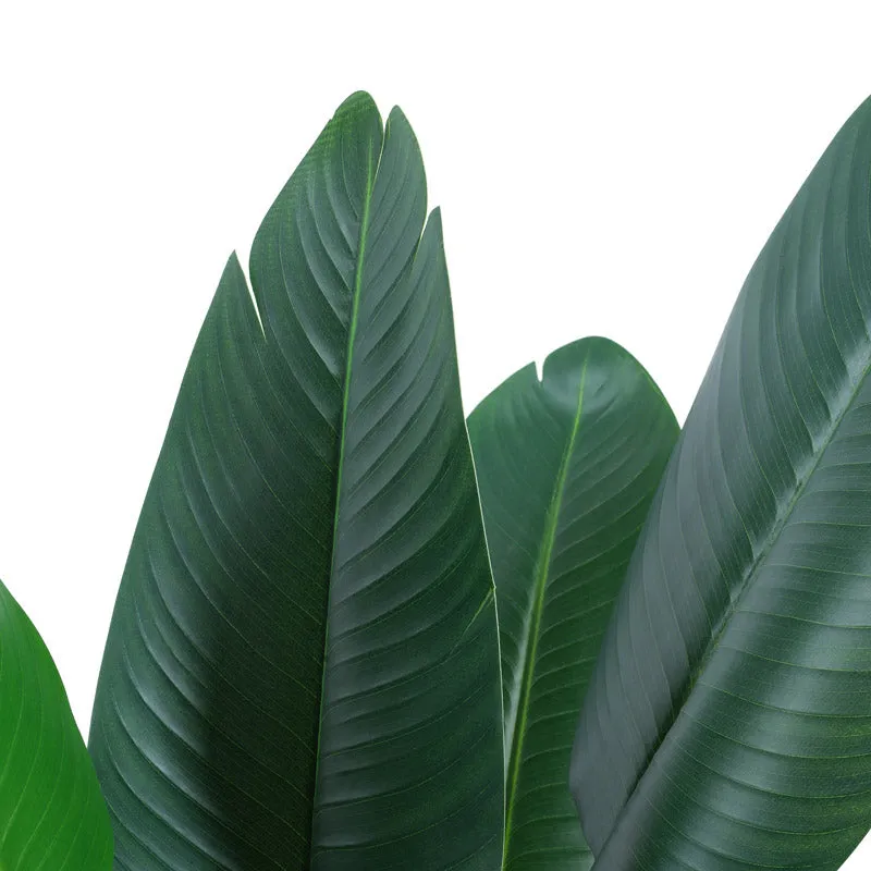 Artificial Banana Tree With Black Plastic Pot - 3.9 Feet media 4