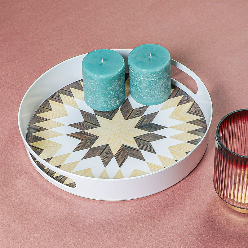 Chromo Cut Round Serving Tray media 4