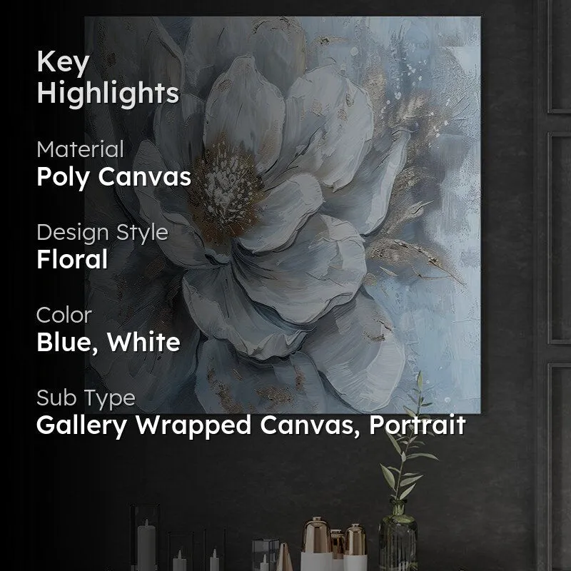 White Floral Wall Painting media 2