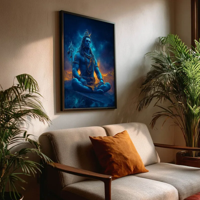 Peaceful Mahadev Meditating III Archival Paper Wall Art media 3