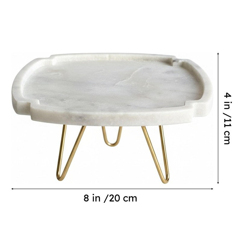 Norris Handcrafted Marble Cake Stand media 7