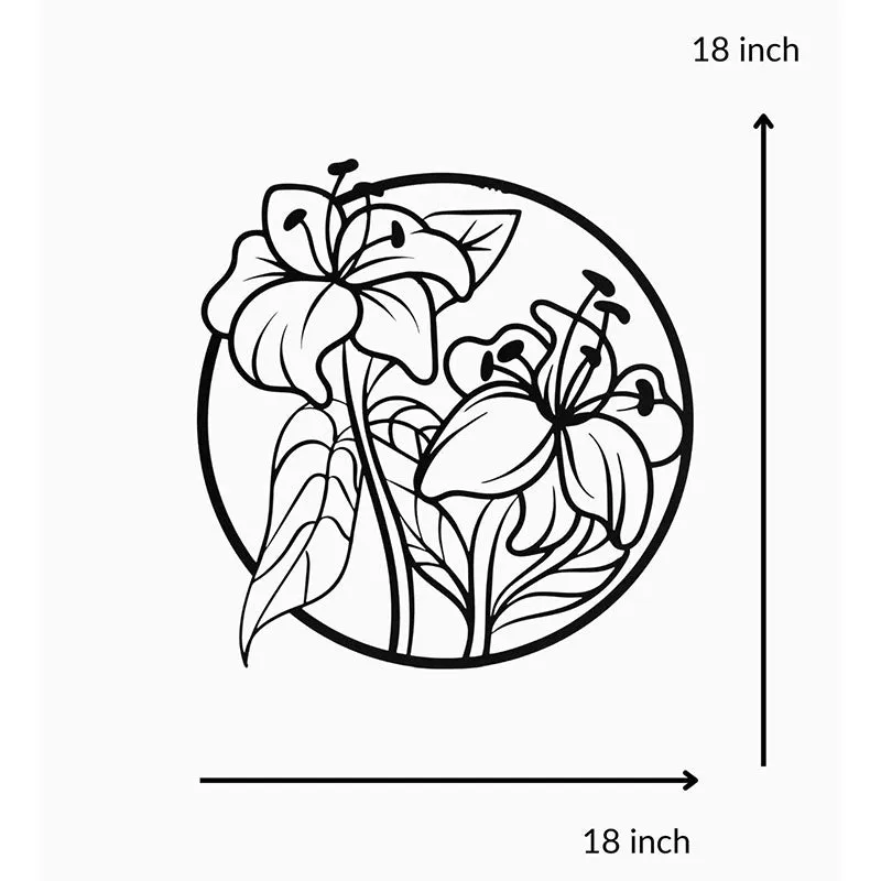Bloom Black Iron Wall Accent media 3