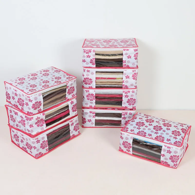 Aura Floral Saree Cover - Set Of Eight media 1