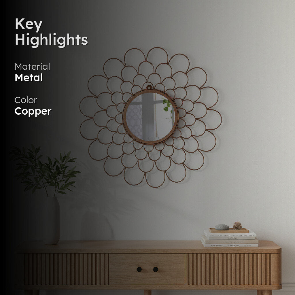 Shimmer Snacker Wall Mirror - Copper media 2