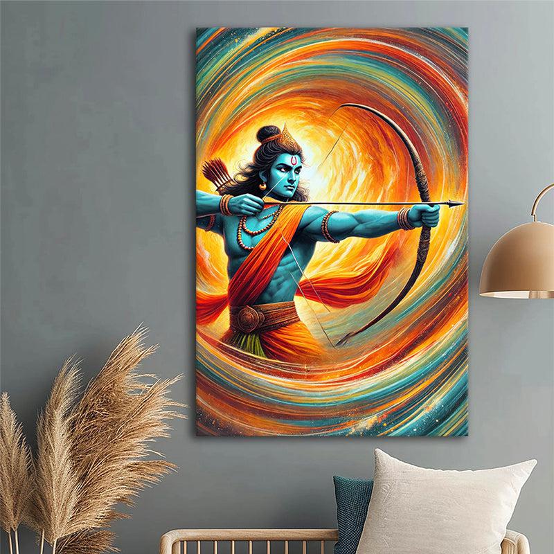 The Arrow of Light Poly Canvas Wall Painting
