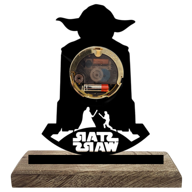 Yoda Silhouette Analog Table Clock media 3
