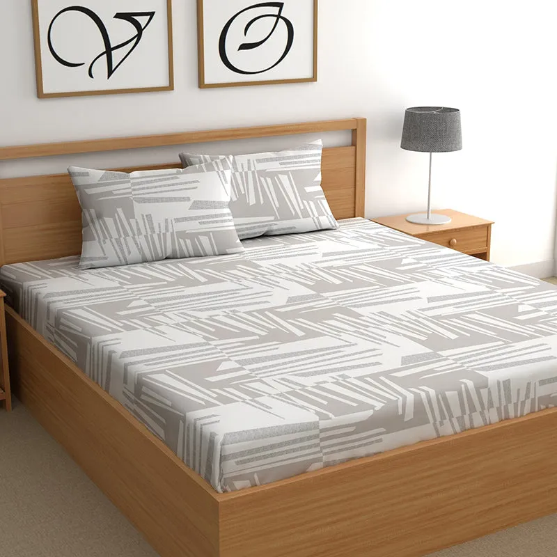 Fragmenta II Microfiber Microfiber Bedsheet - 150 GSM media 1