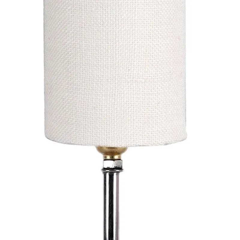 Woody Fabric Table Lamp - White,Brown media 8