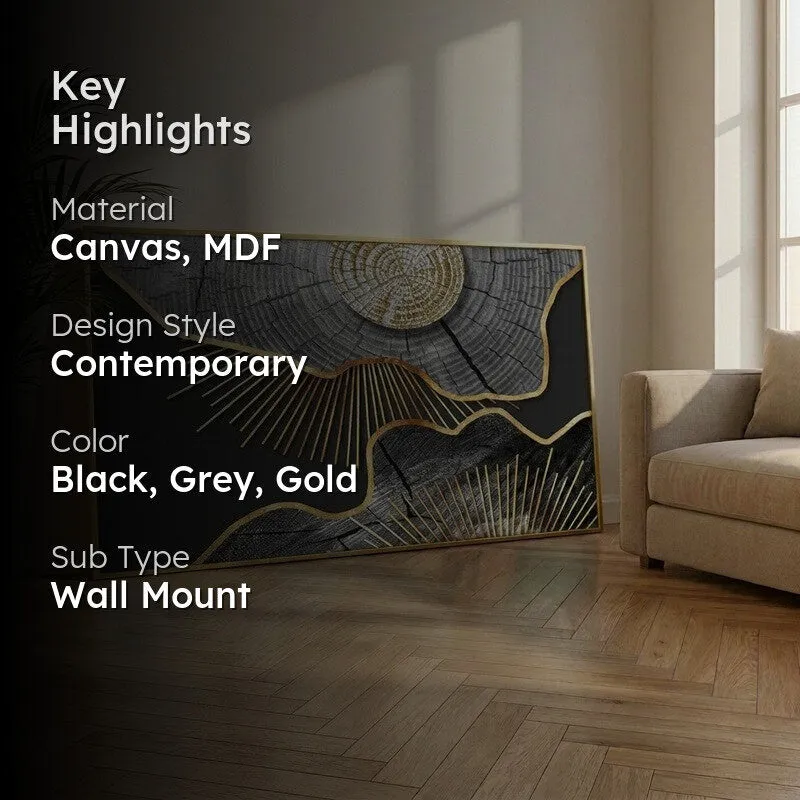 Goldline Canvas Wall Painting With Frame media 2