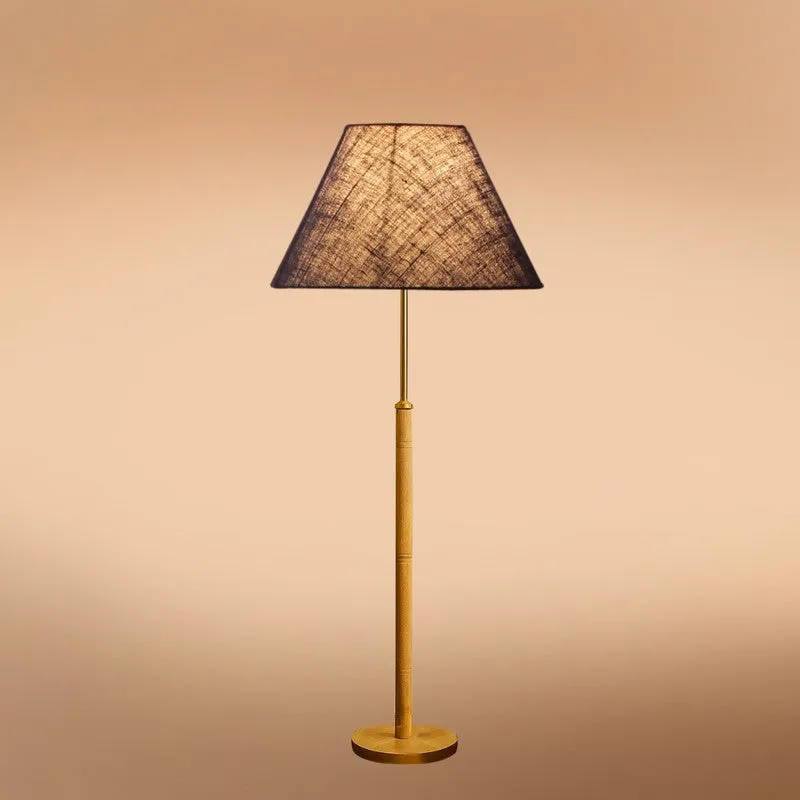 Earth Tone Wooden Floor Lamp - Blue media 5
