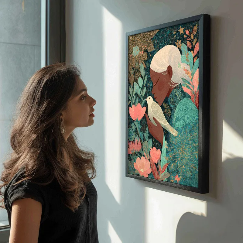 Auradove Canvas Wall Painting - Black Frame media 5
