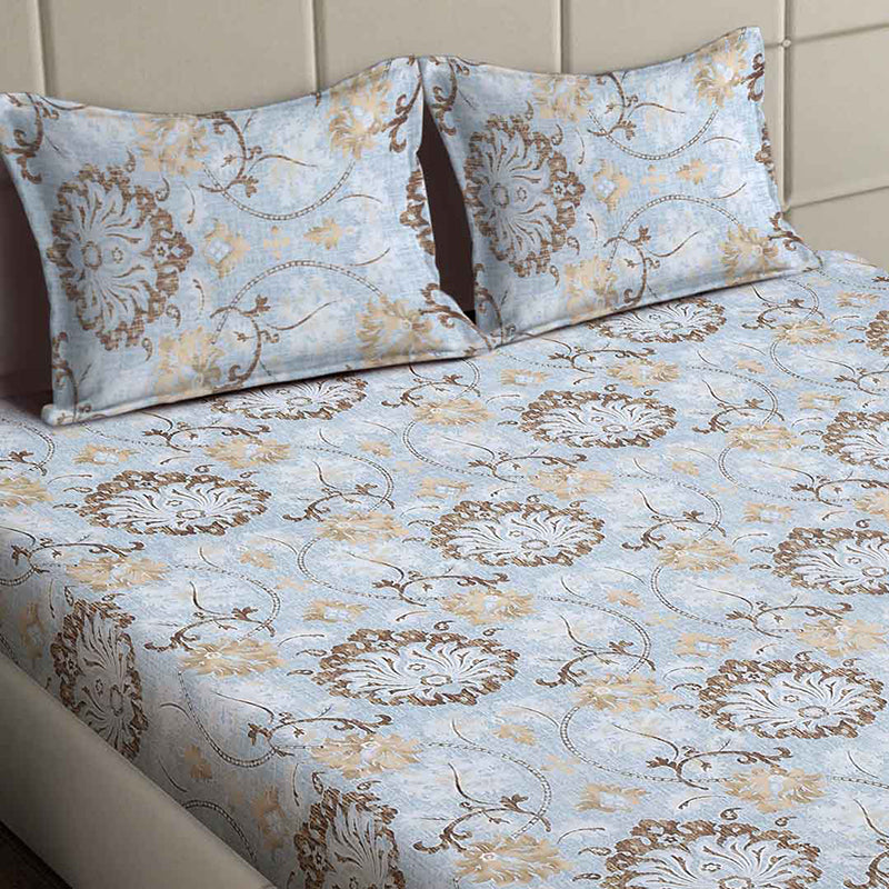 Petal Fractals Floral Bedsheet - 130 GSM media 4