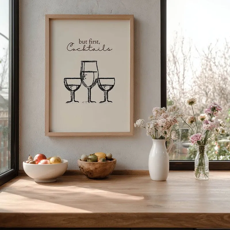 Wine Wall Mono Archival Canvas Wall Art - Brown media 7